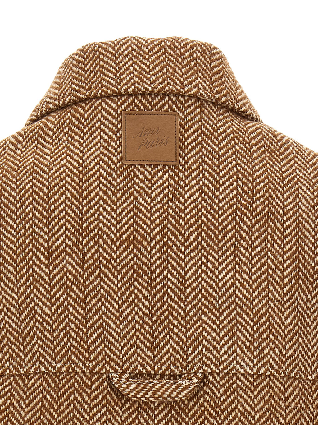 Ami Paris Jacke aus brauner Schurwolle