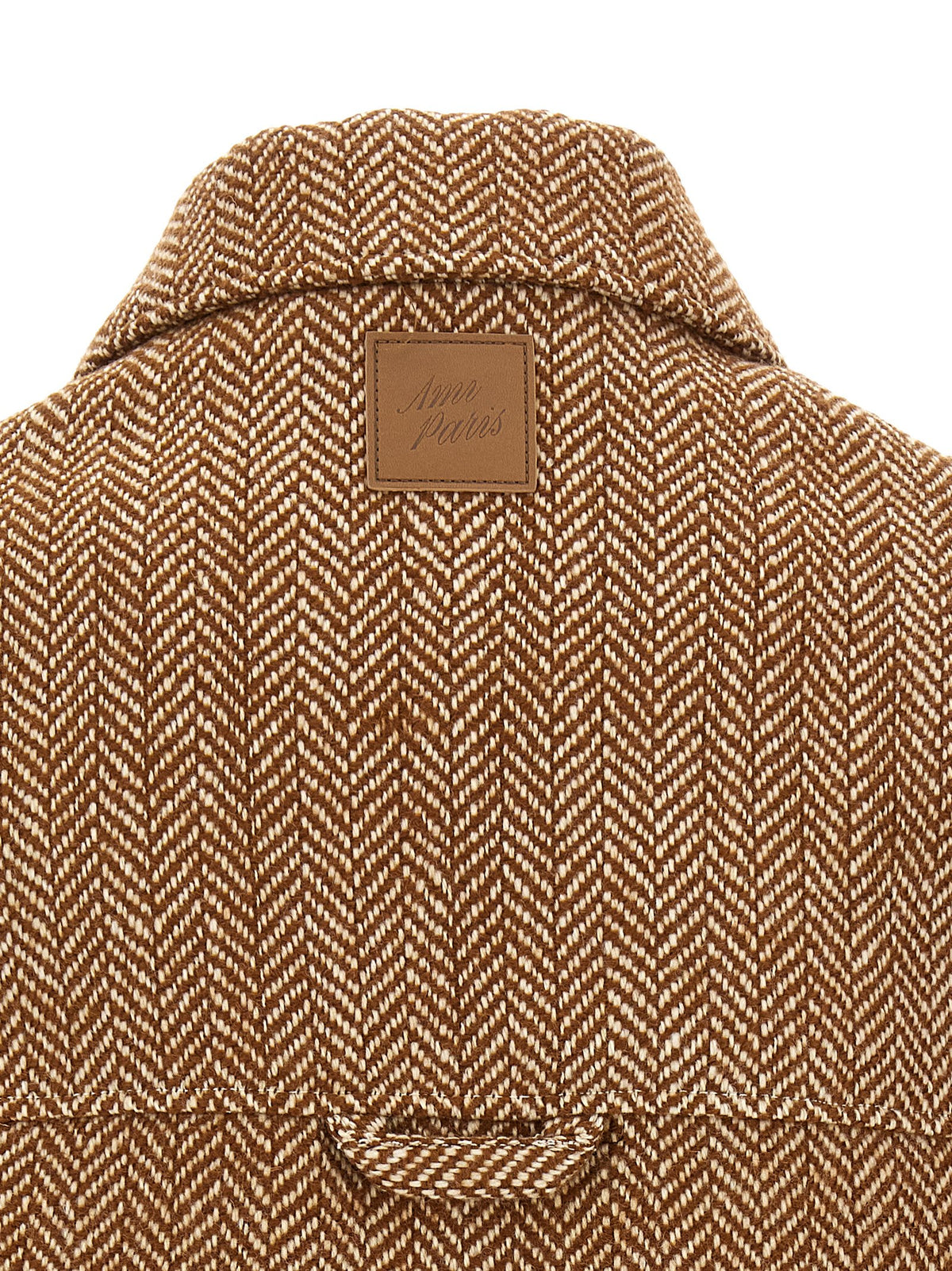 Ami Paris Jacke aus brauner Schurwolle