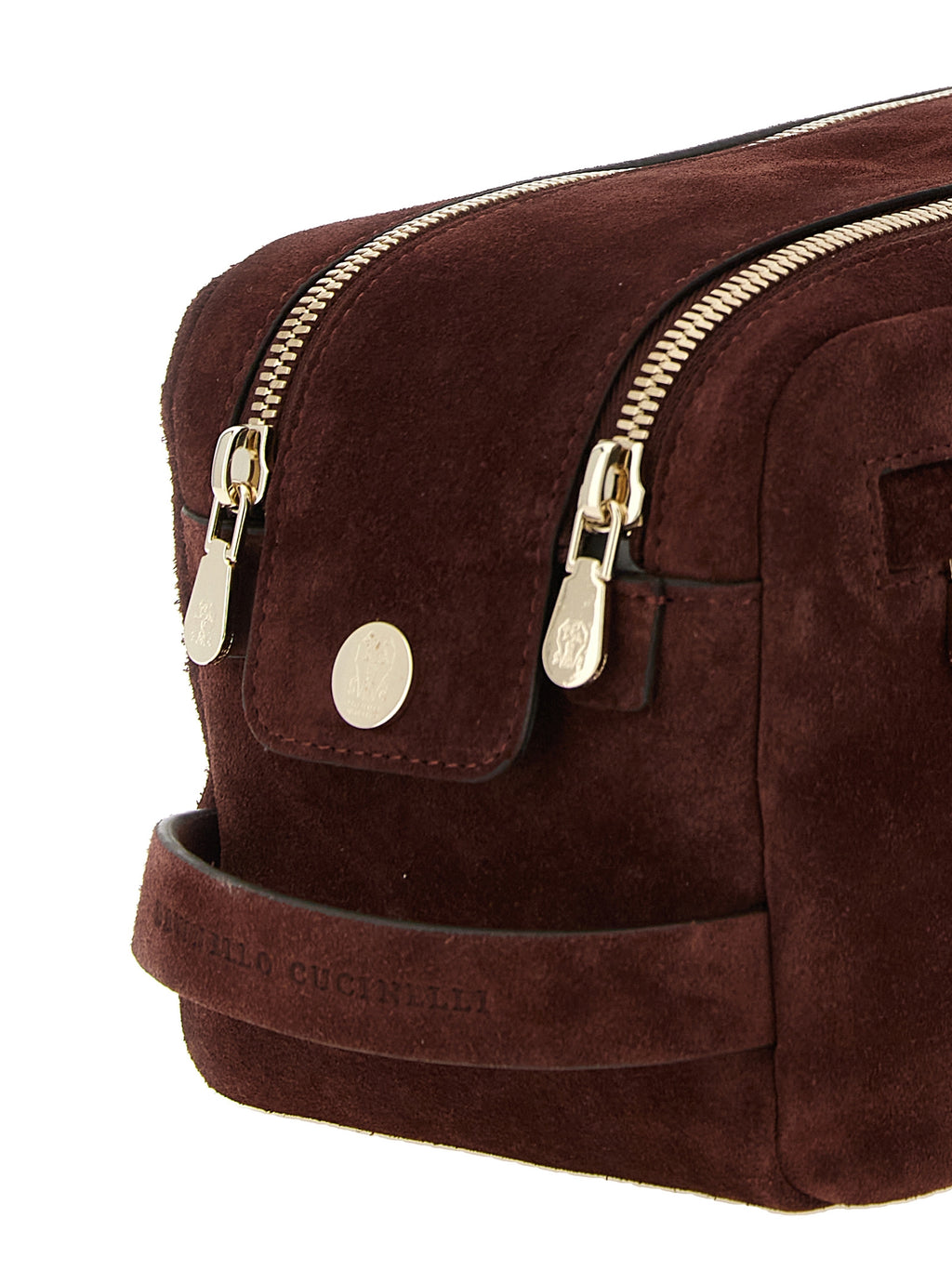 Brunello Cucinelli Bordeaux-Accessoires aus Kalbsleder