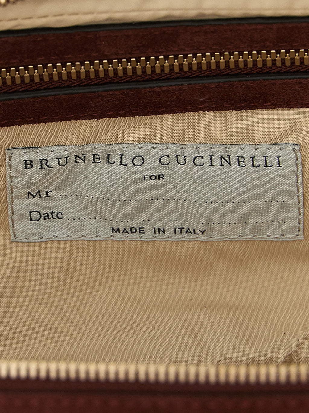 Brunello Cucinelli Bordeaux-Accessoires aus Kalbsleder
