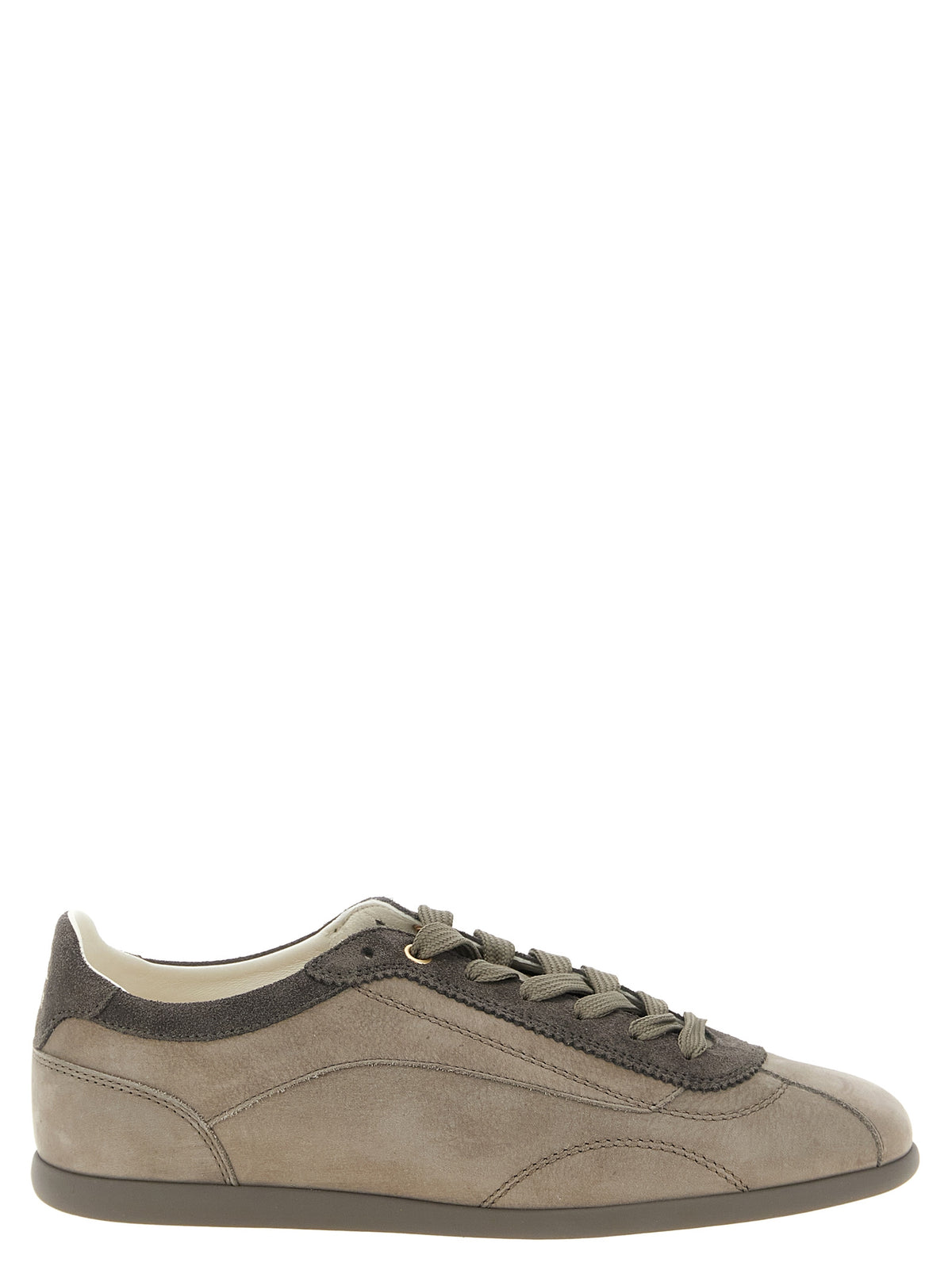 Brunello Cucinelli Grau Kalbsleder Low Top Sneaker
