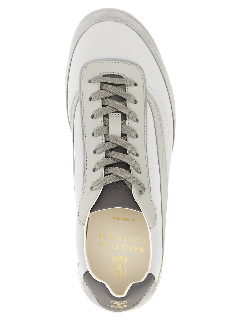 Brunello Cucinelli Gray Polyethylene Low Top Sneakers