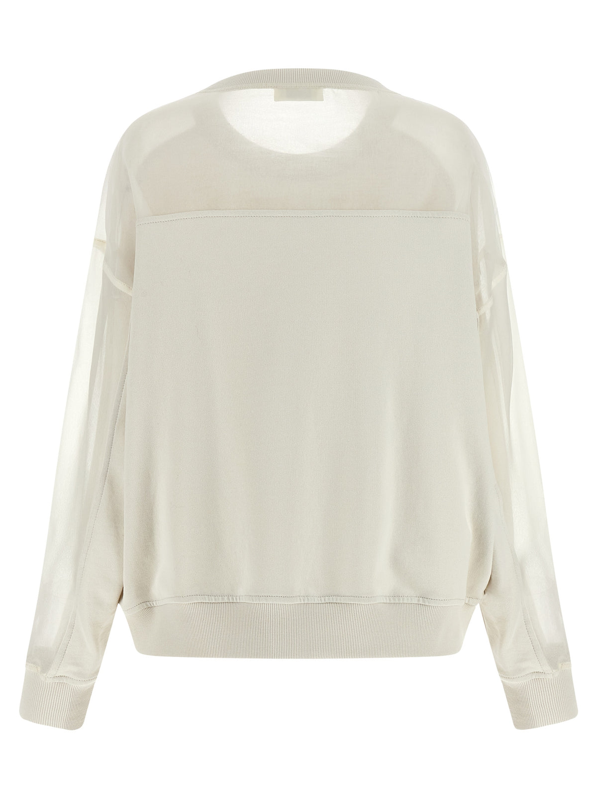 Brunello Cucinelli White Cotton Sweatshirt