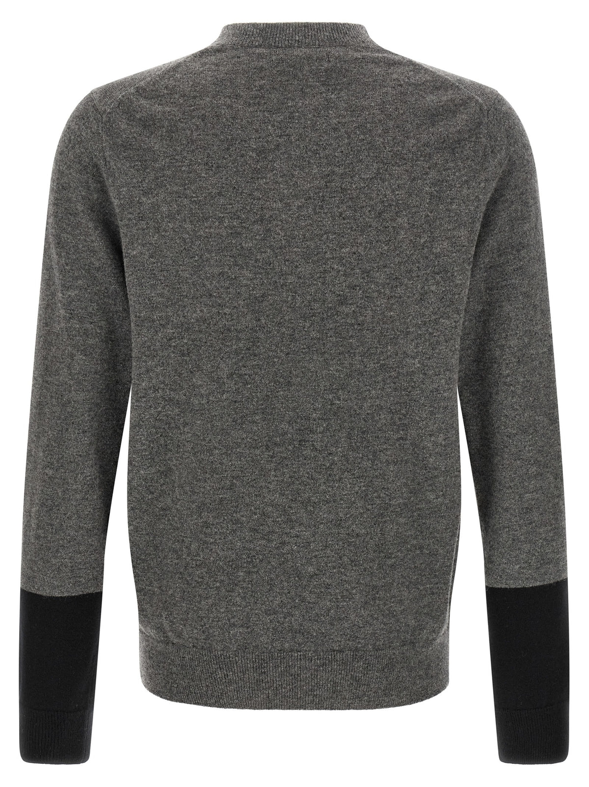 Comme des Garçons Graue Wollstrickjacke