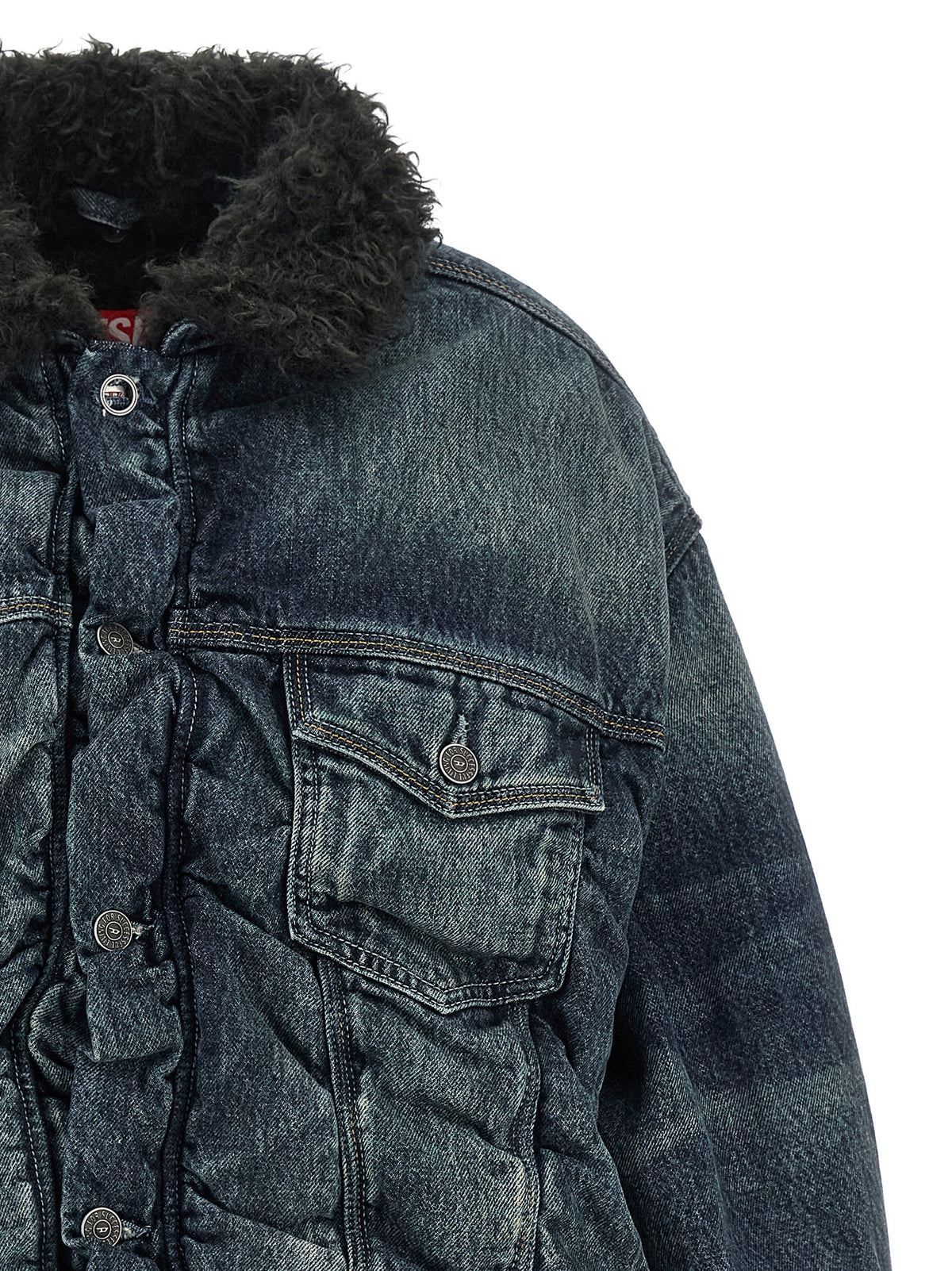 Diesel Jeansjacke aus blauer Baumwolle