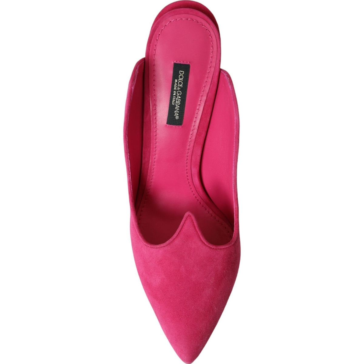 Dolce & Gabbana Fuchsia Wildleder Pantoletten Sandalen Schuhe