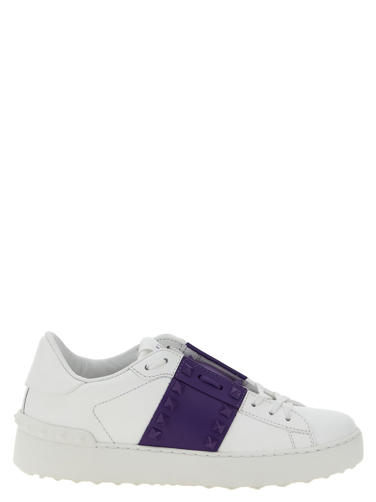 Valentino Garavani Violette Low-Top-Sneaker aus Kalbsleder