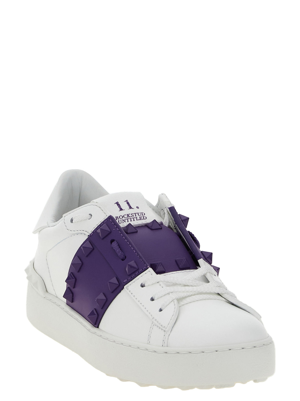 Valentino Garavani Violette Low-Top-Sneaker aus Kalbsleder