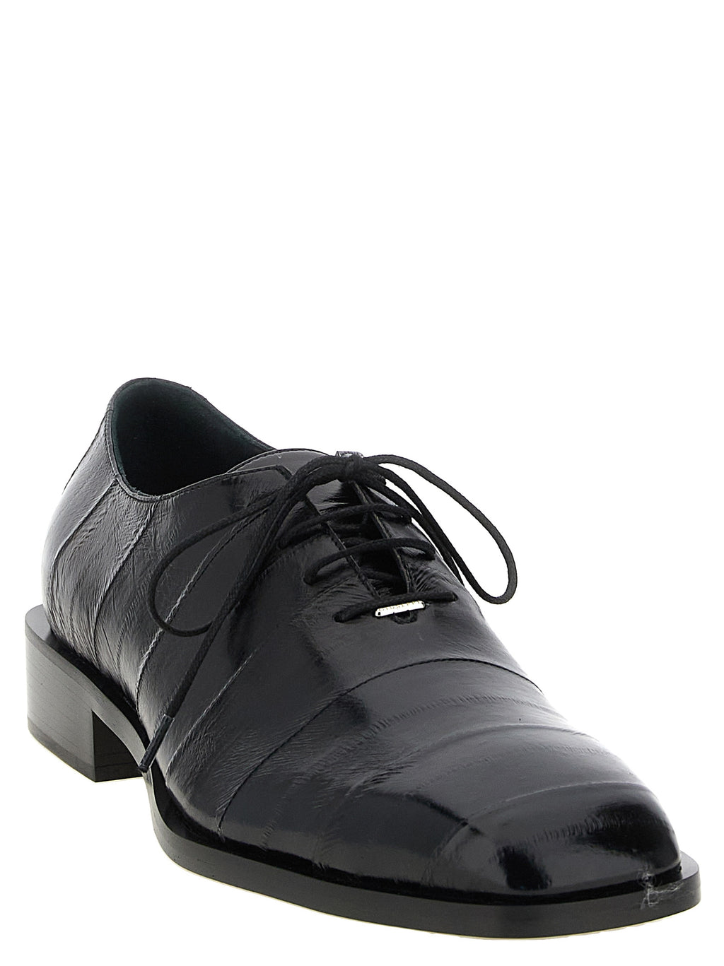 Giuseppe Zanotti Schwarze Leder-Oxfords und Derbys