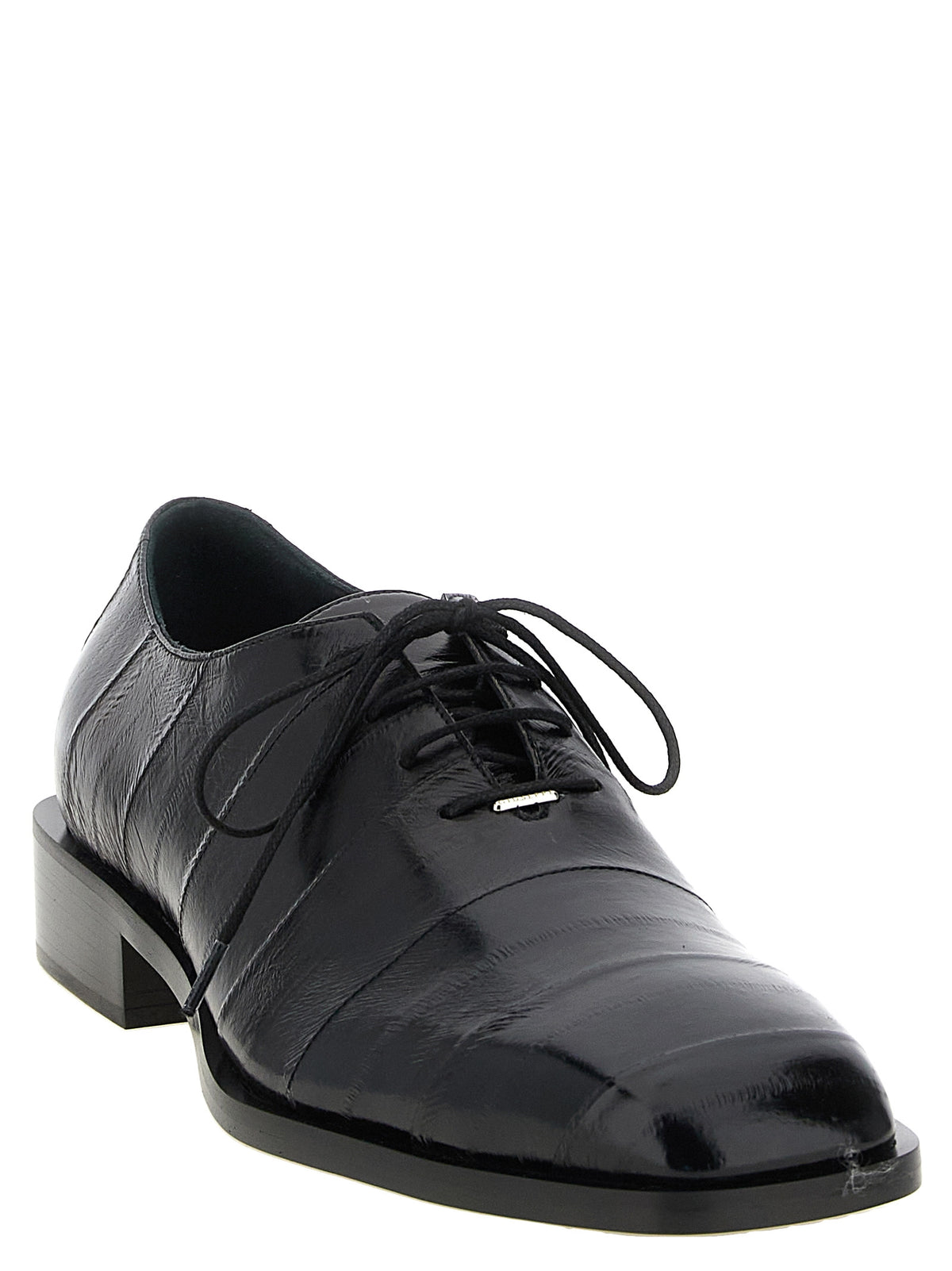 Giuseppe Zanotti Schwarze Leder-Oxfords und Derbys