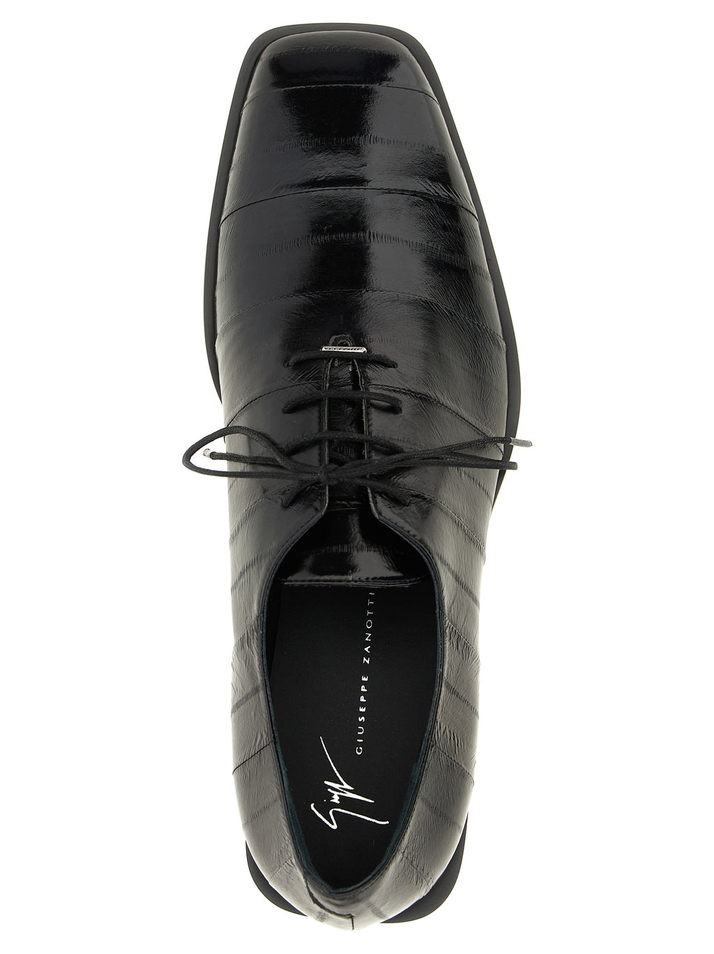 Giuseppe Zanotti Schwarze Leder-Oxfords und Derbys