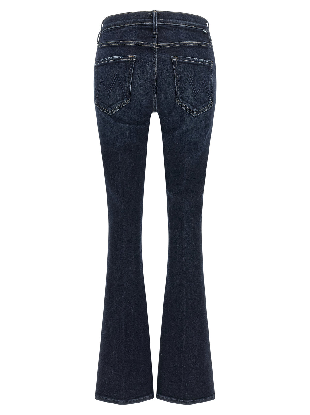 Mother Denim Blue Cotton Flared Jeans