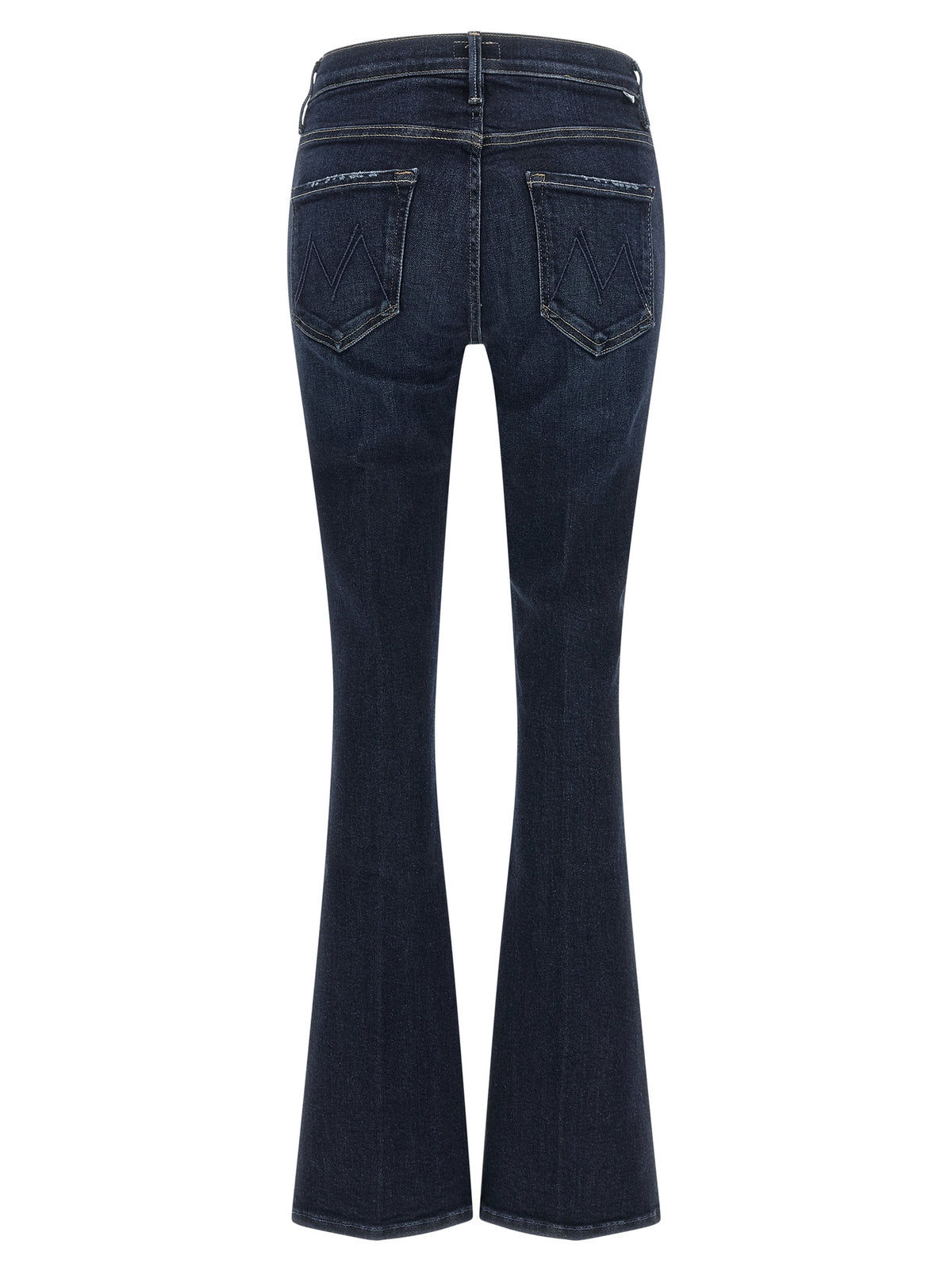 Mother Denim Blue Cotton Flared Jeans