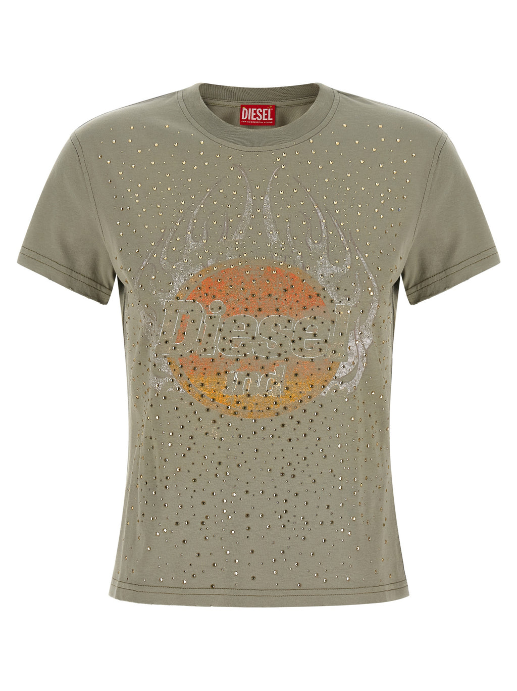 Diesel Bicolor Baumwoll-T-Shirt