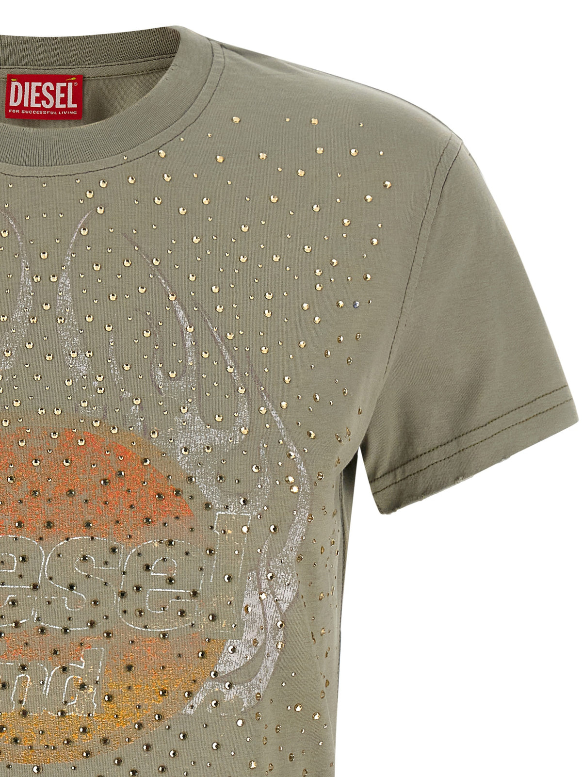 Diesel Bicolor Baumwoll-T-Shirt