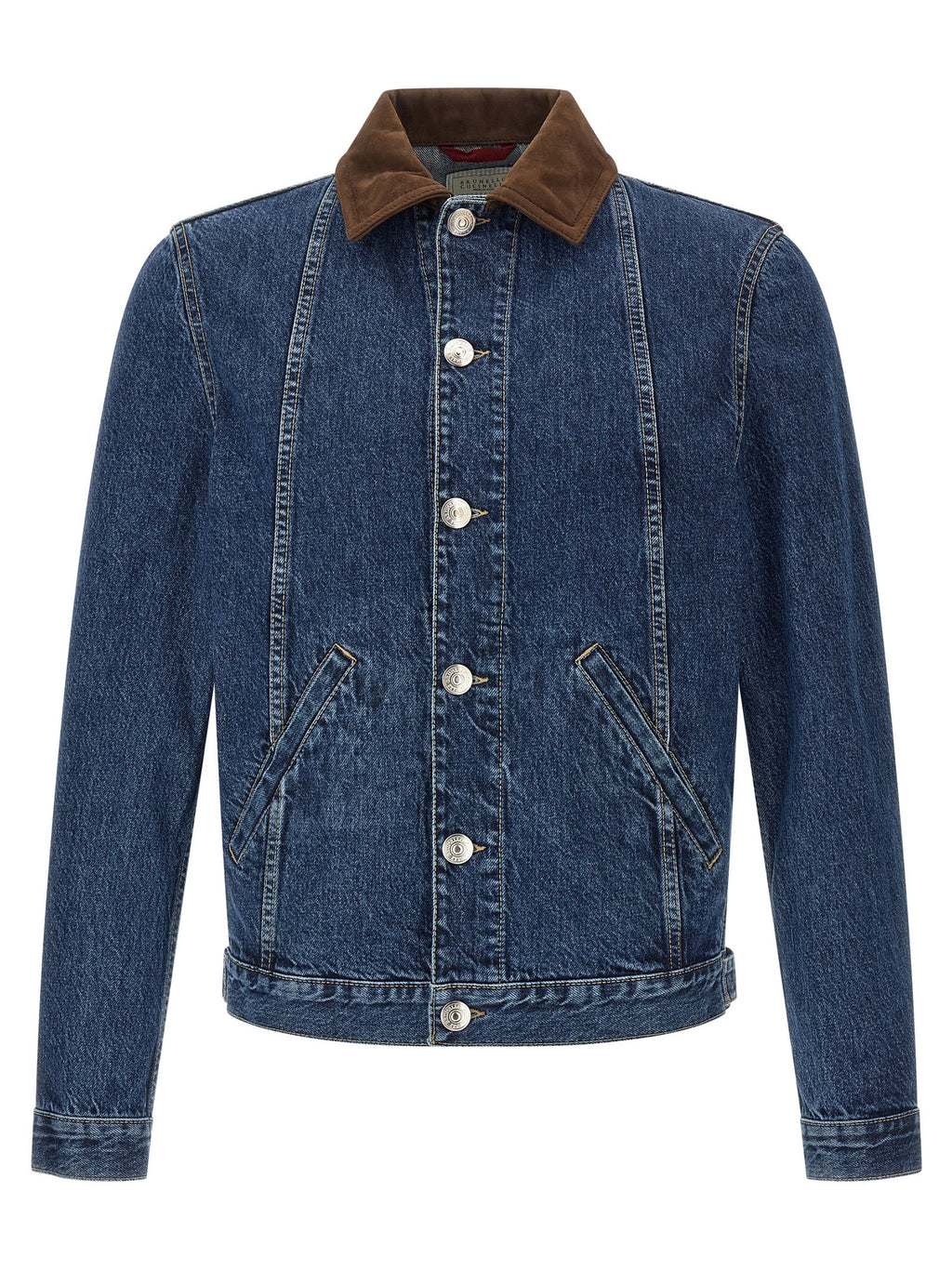 Brunello Cucinelli Blue Cotton Denim Jacket