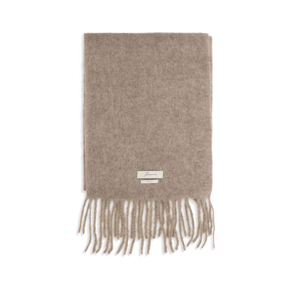 Jacquemus Beige Mohair-Schal