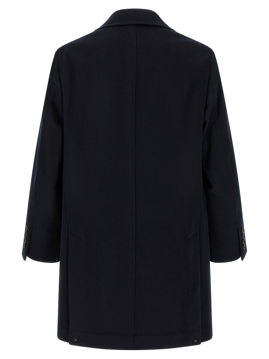 Brunello Cucinelli Blue Virgin Wool Coat