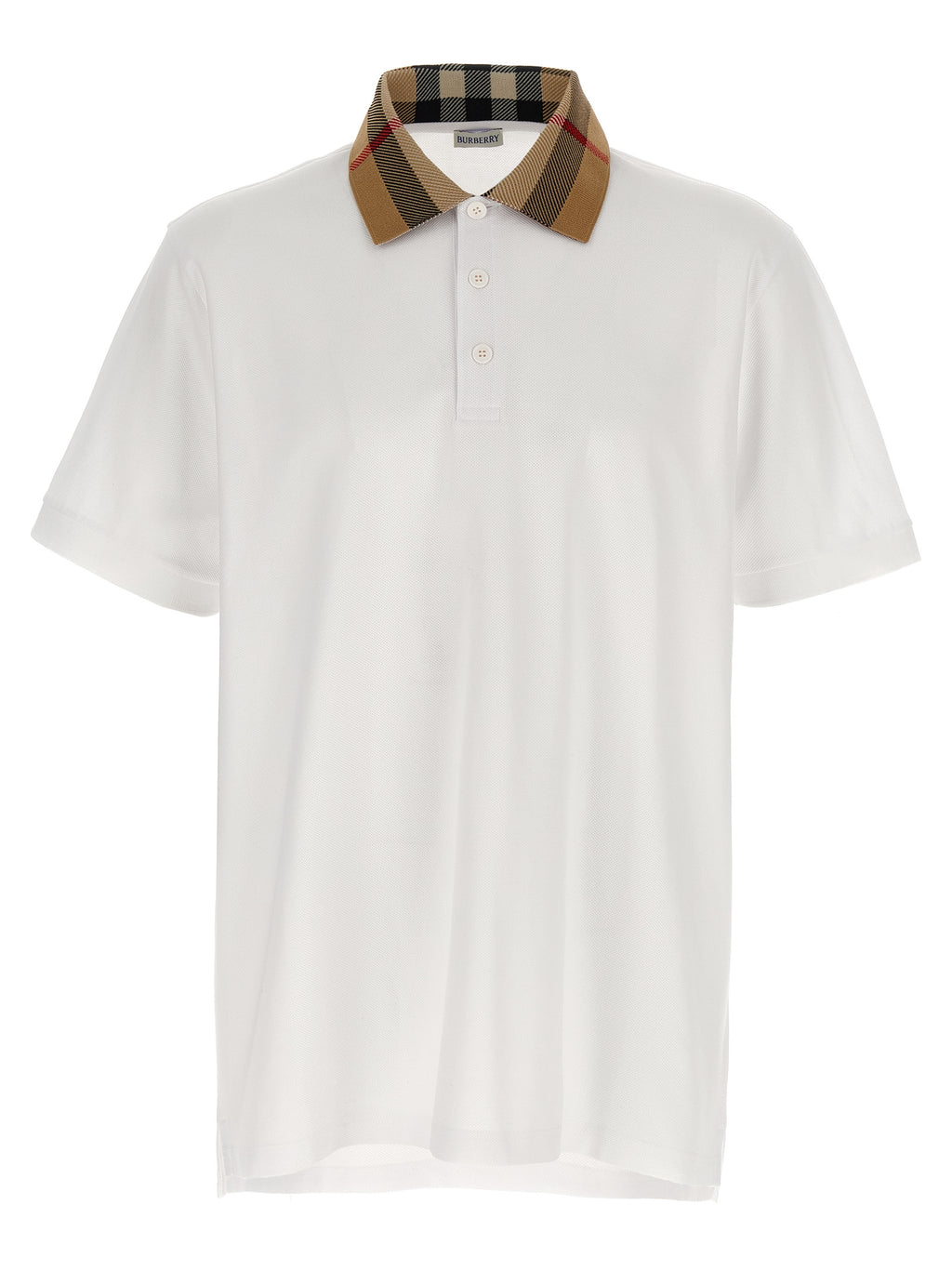 Polo Burberry en coton blanc