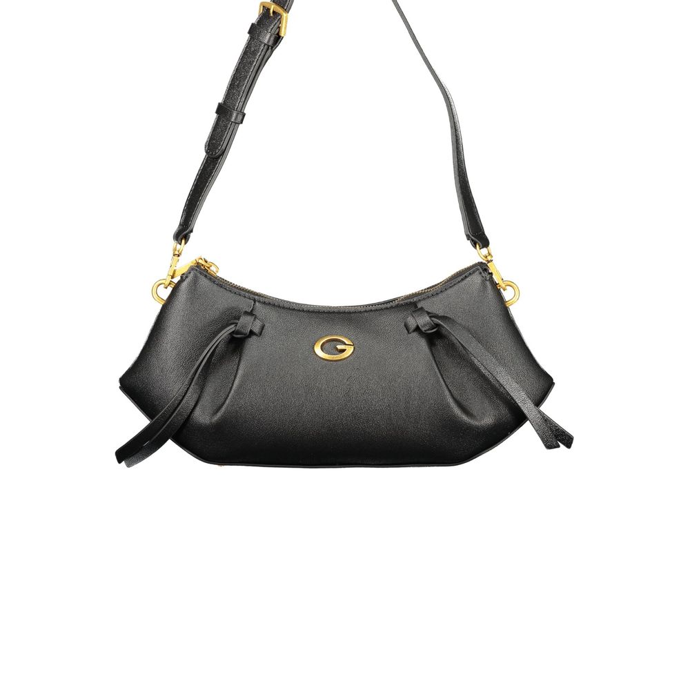 Guess Jeans Schwarze Polyurethan Damentasche