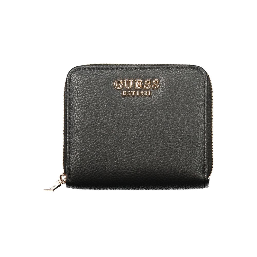 Guess Jeans Damen-Geldbörse aus schwarzem Polyurethan