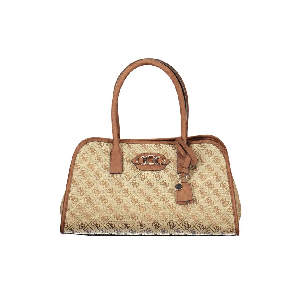 Beige Handtasche aus Polyester von Guess Jeans