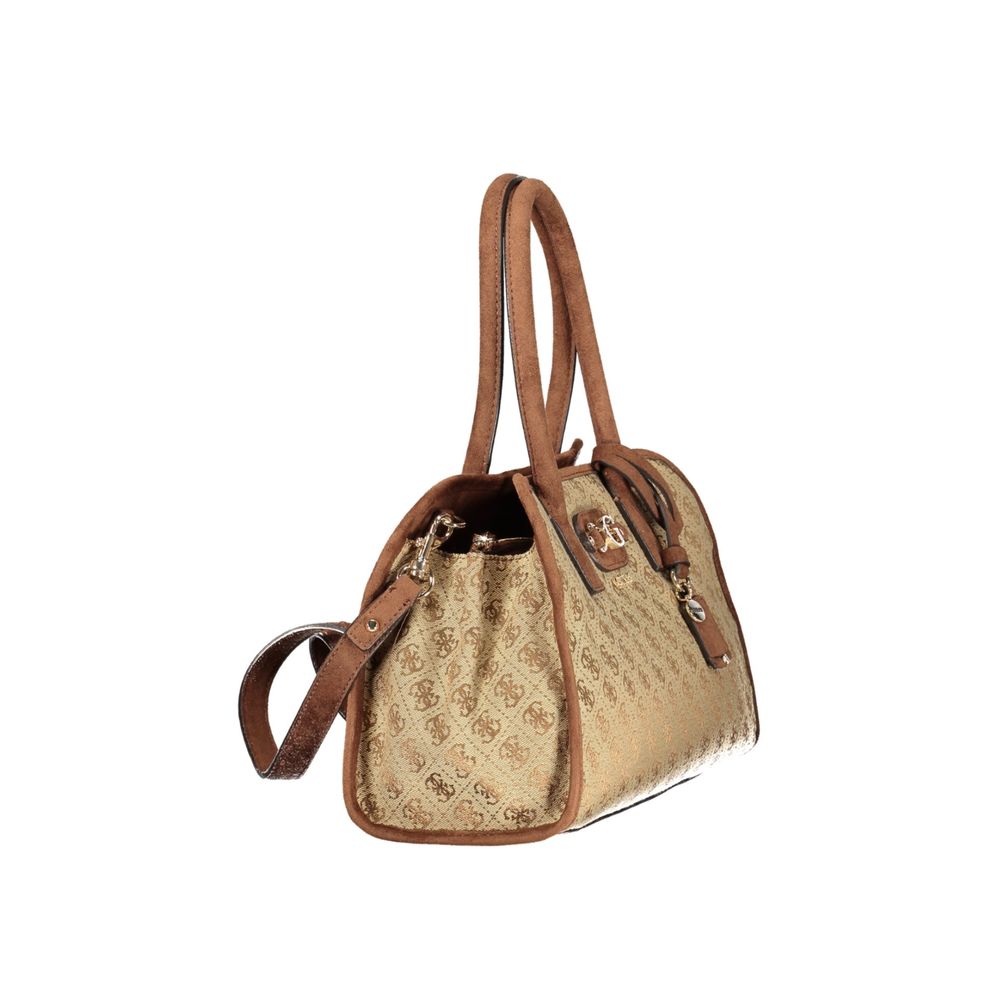 Beige Handtasche aus Polyester von Guess Jeans