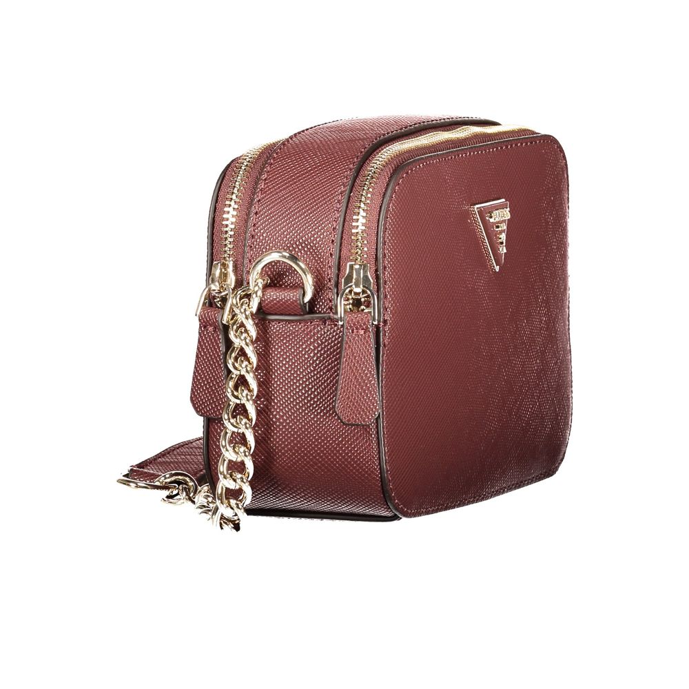 Guess Jeans Braune Handtasche aus Polyethylen