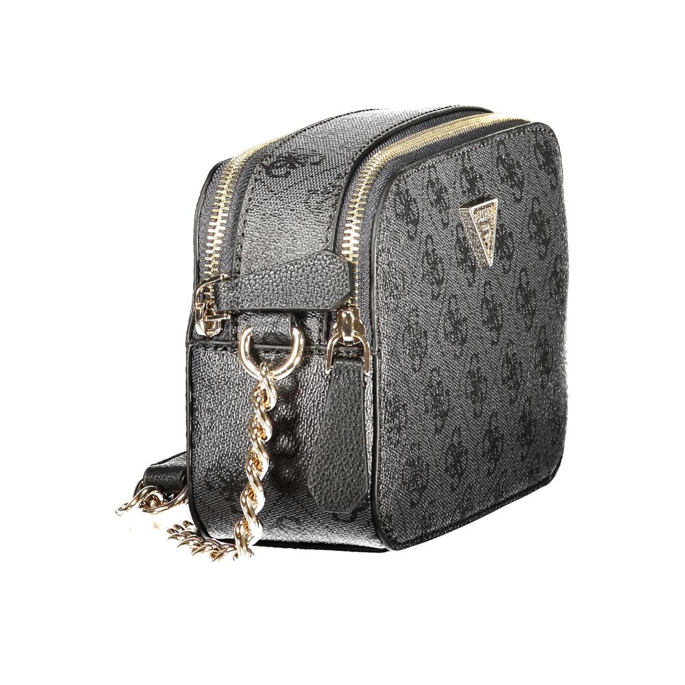 Guess Jeans Schwarze Handtasche aus Polyethylen