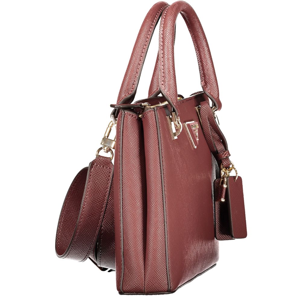 Guess Jeans Braune Handtasche aus Polyethylen