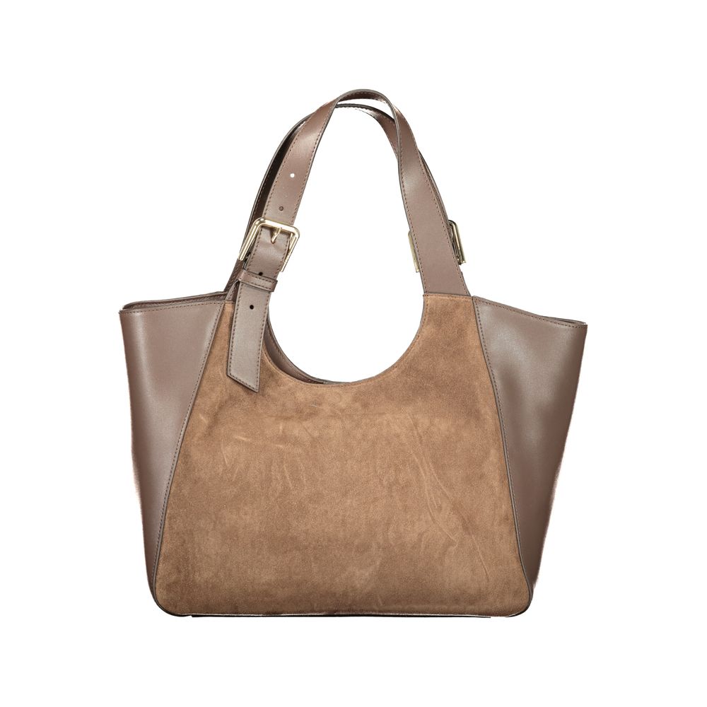 Damenhandtasche aus braunem Leder von Furla