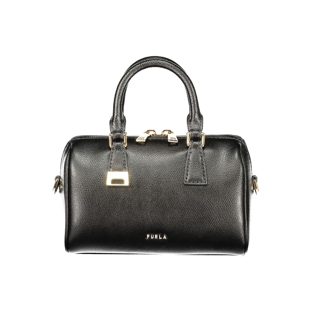 Furla Damenhandtasche aus schwarzem Leder
