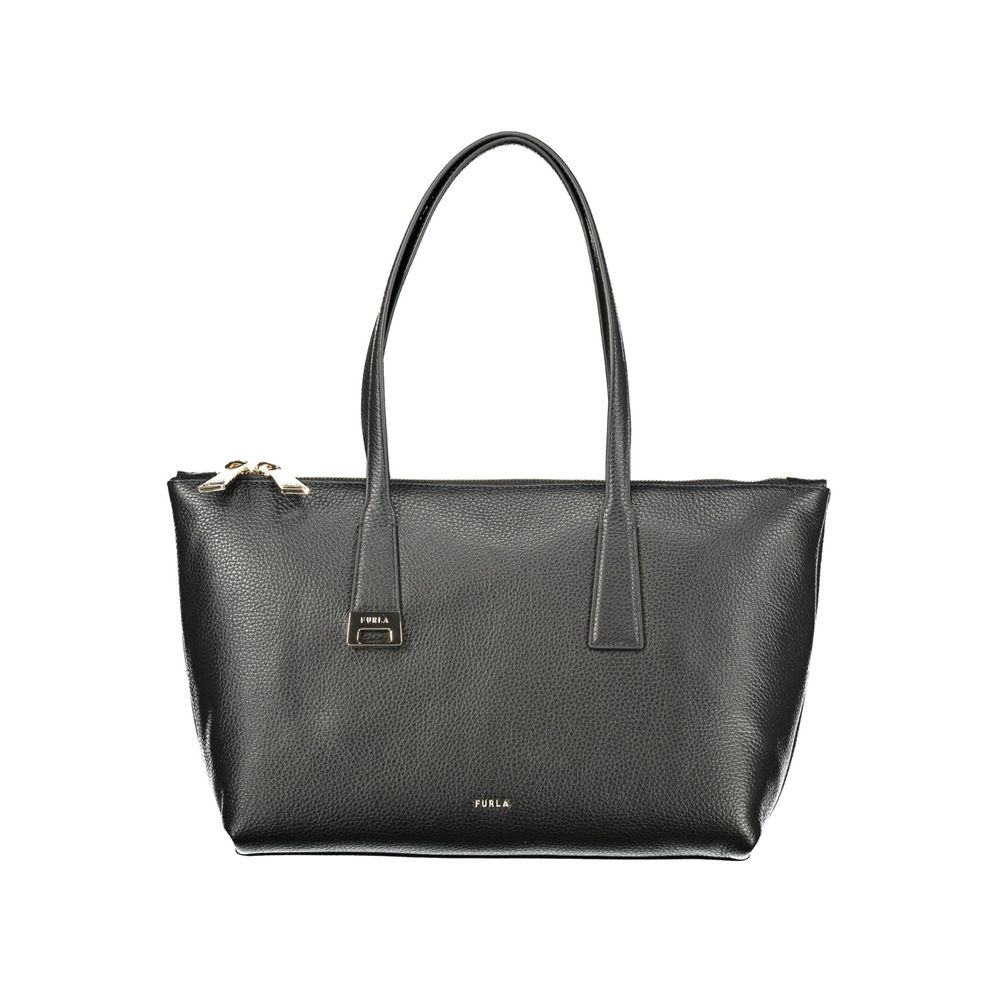 Schwarze Damentasche aus Leder von Furla