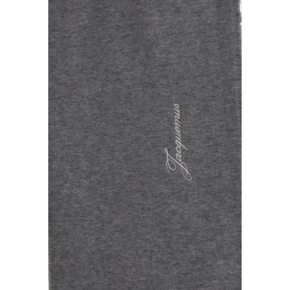 Jacquemus Gray Wool Oves Aries Scarf
