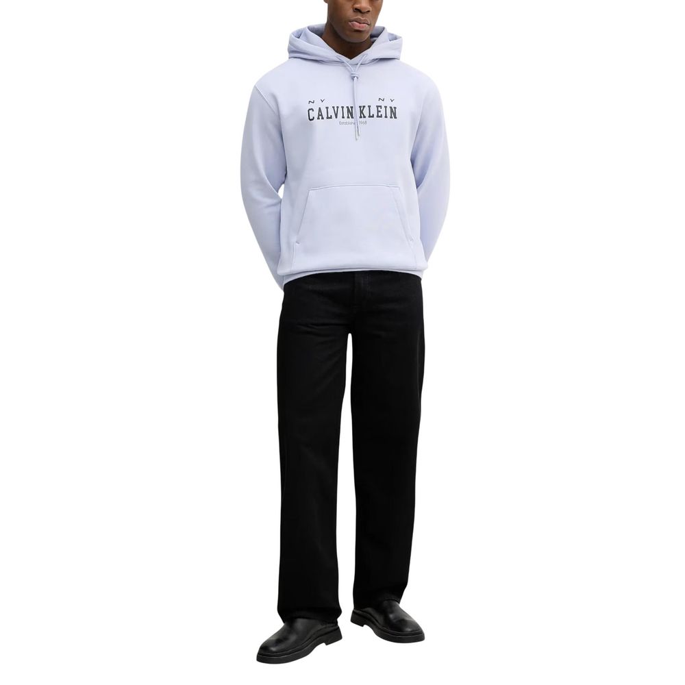 Calvin Klein Jeans Purple Cotton Hoodie