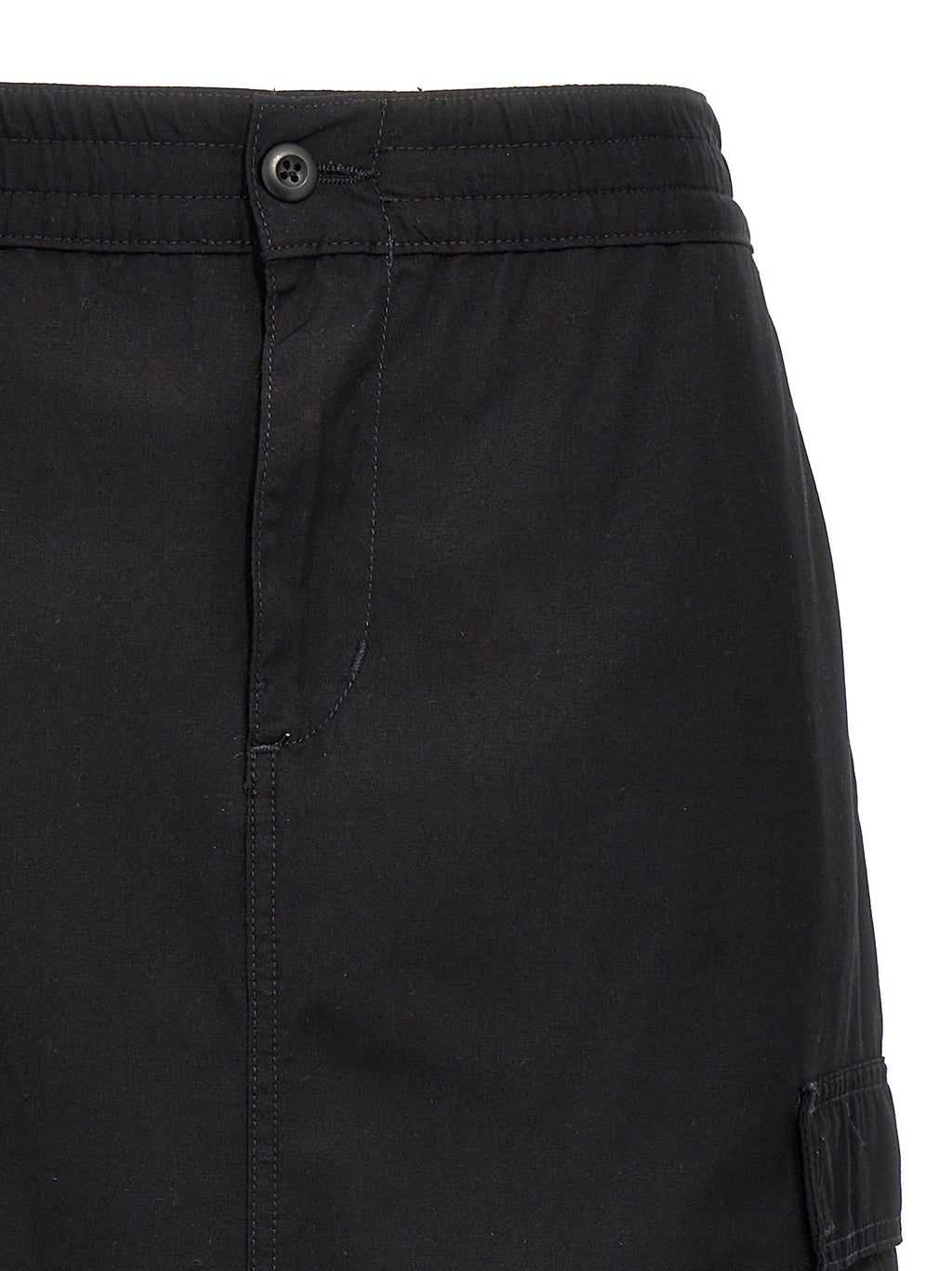 Carhartt Wip Black Cotton Midi Skirt