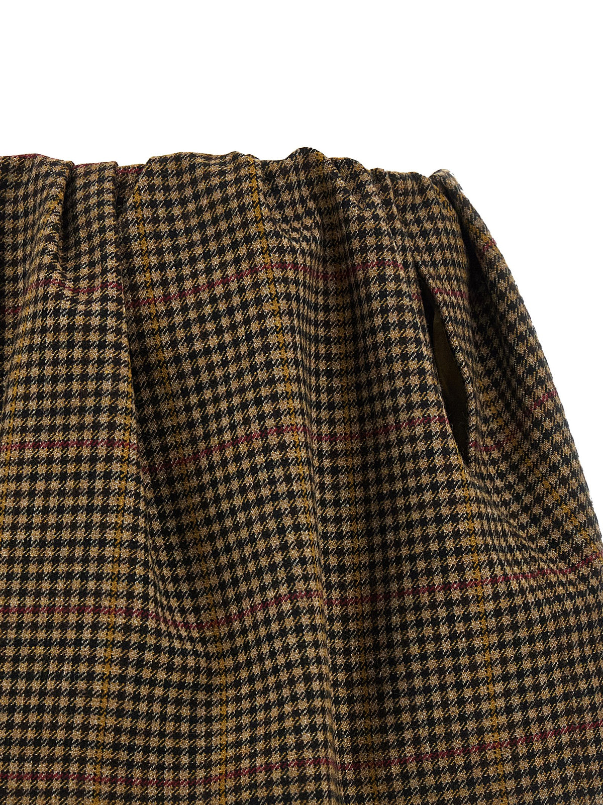 Miu Miu Brown Virgin Wool Long Skirt