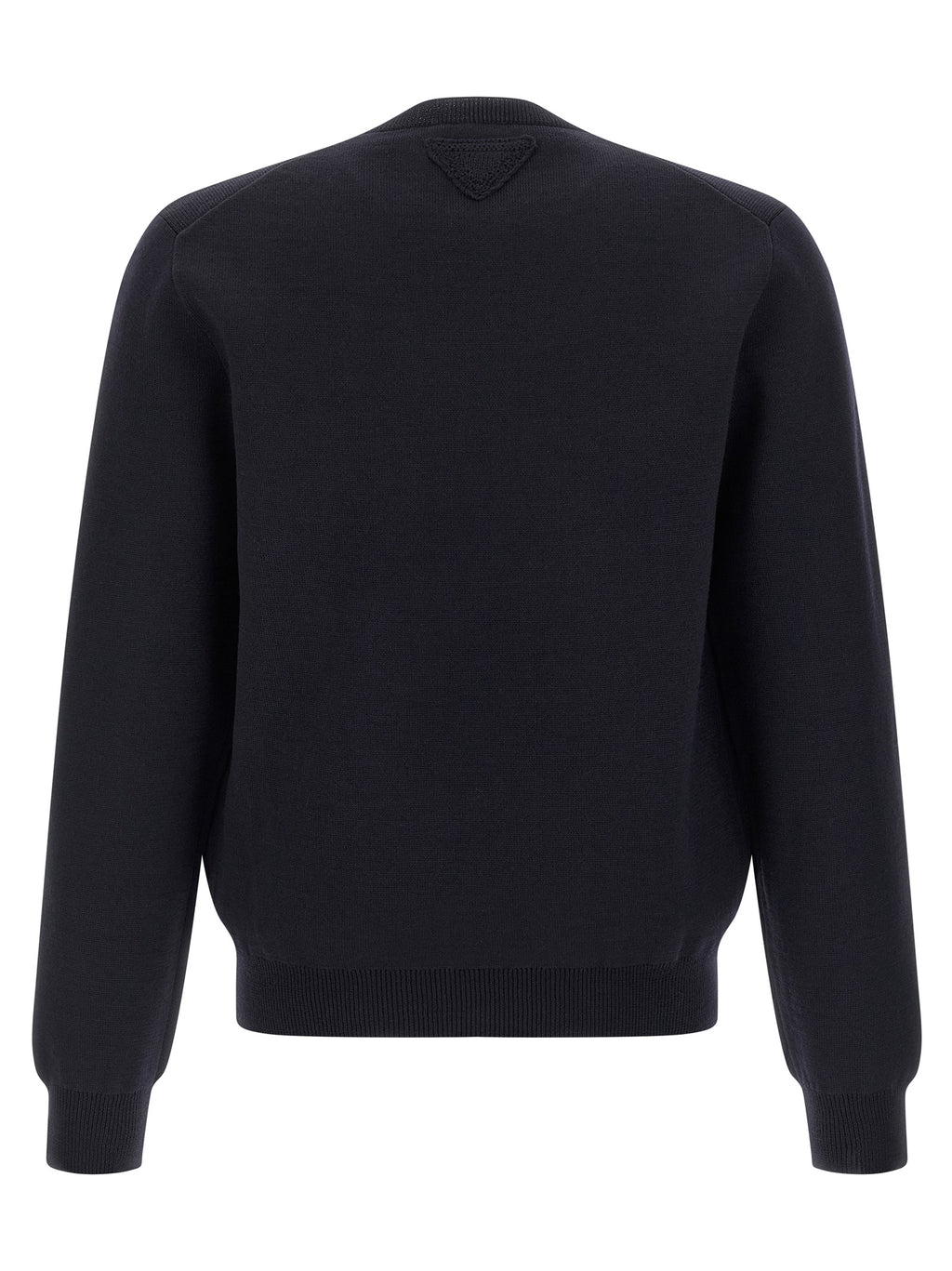 Prada Blue Virgin Wool Cardigan