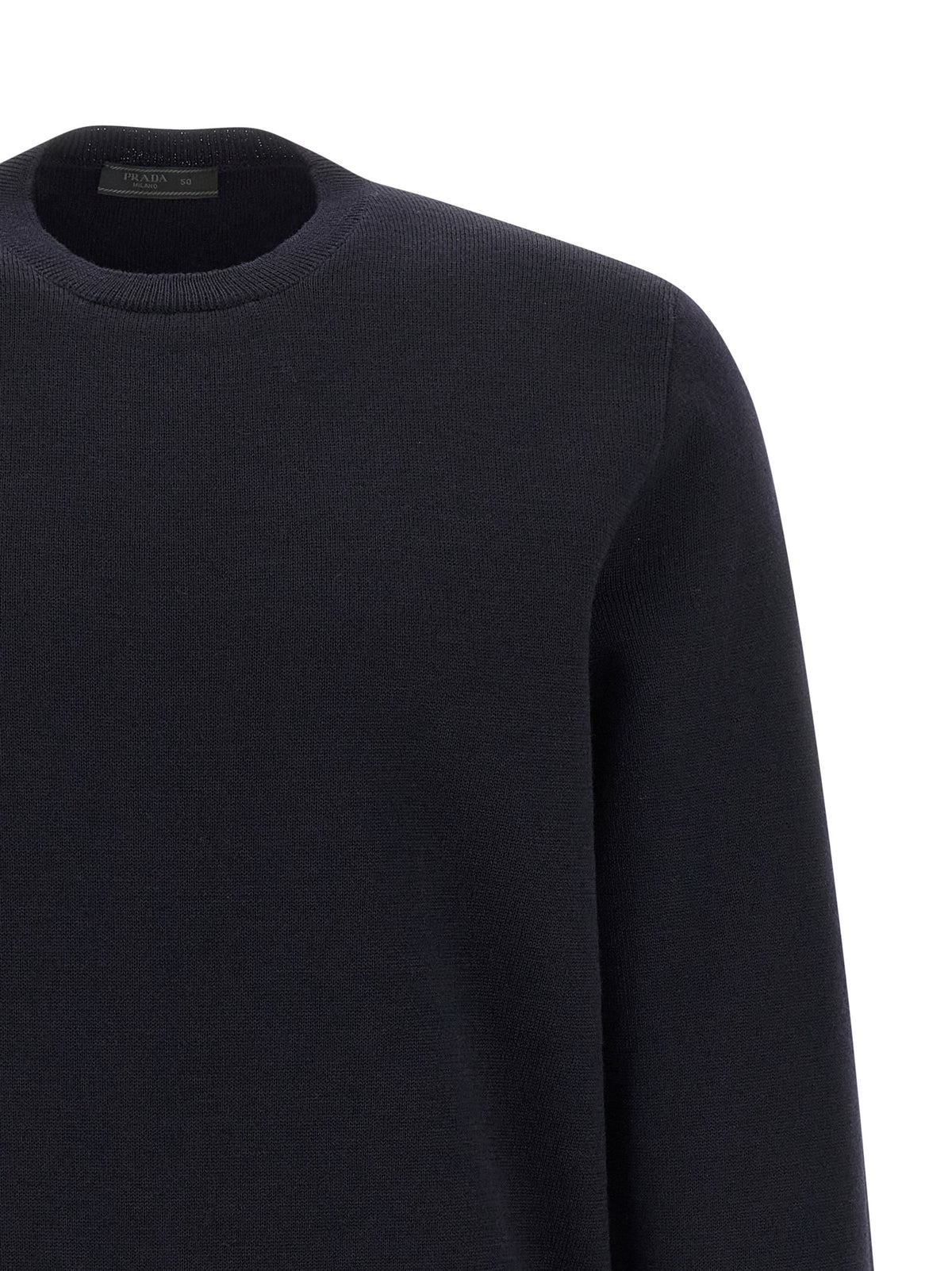 Prada Blue Virgin Wool Cardigan