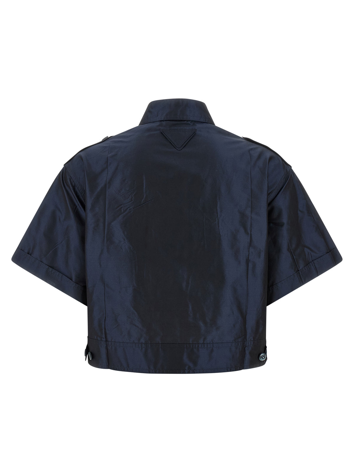 Prada Blue Silk Blouse