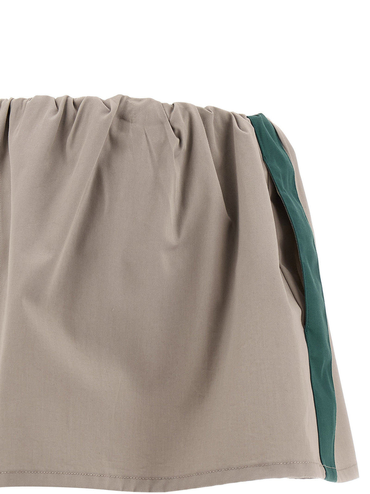 Miu Miu Gray Cotton Long Skirt