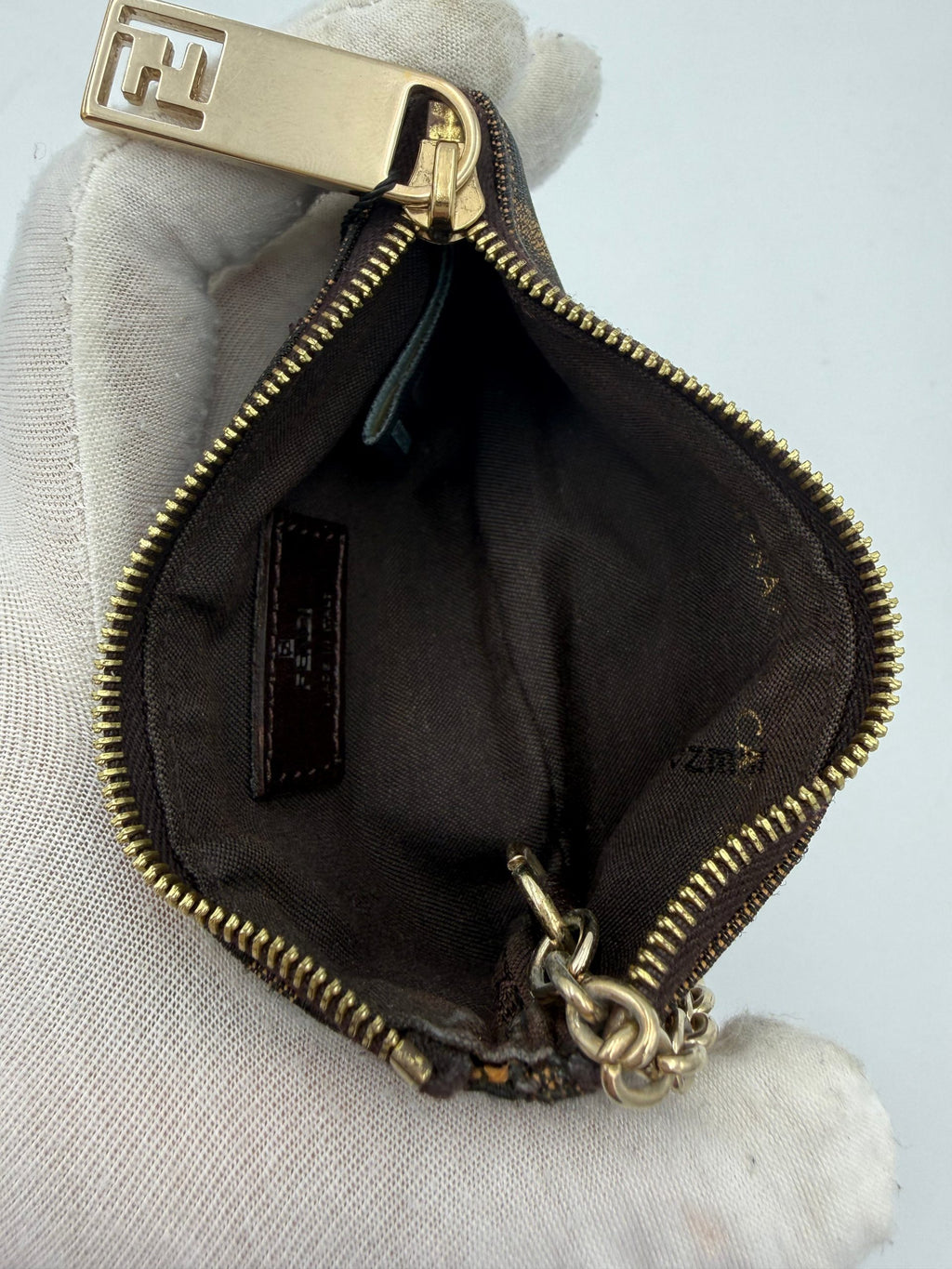 Fendi FENDI FF Coin Purse/Card Holder with Chain