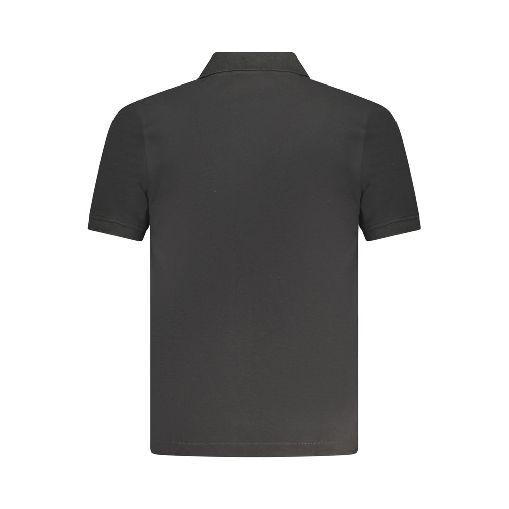 K-WAY Black Cotton Men's Polo Shirt