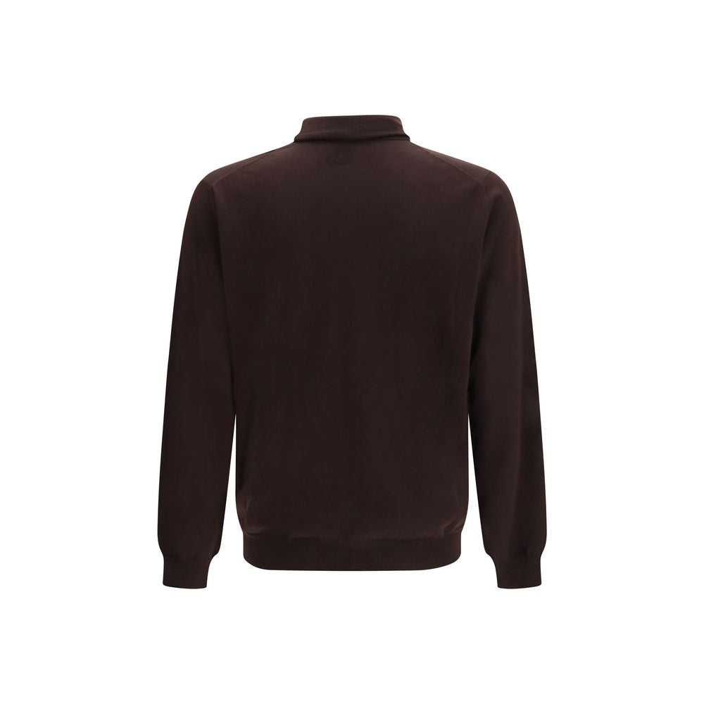 Lardini Brown Wool Oves Aries Sweatshirt