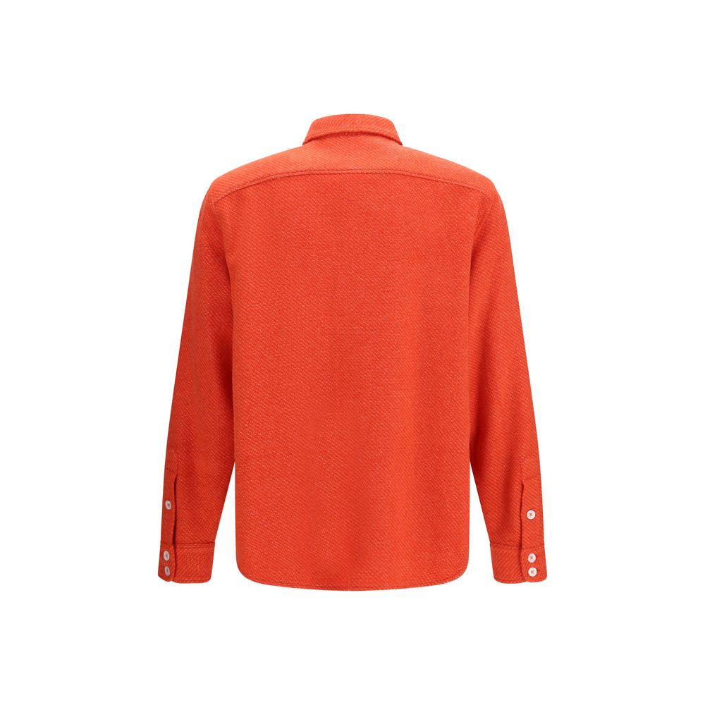 Umit Benan Red Cashmere Shirt