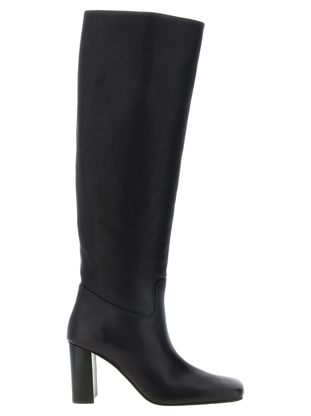 Bottes cuissardes en veau noir Khaite