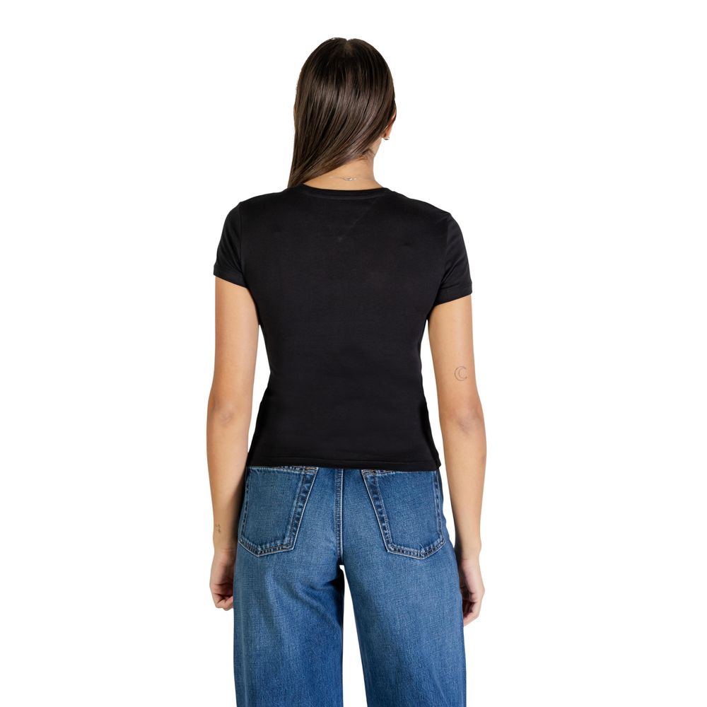 Tommy Hilfiger Jeans Black Recycled Cotton T-Shirt