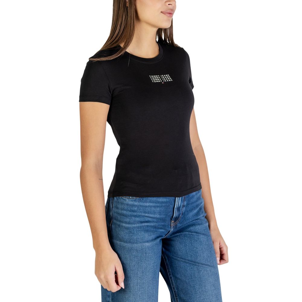 Tommy Hilfiger Jeans Black Recycled Cotton T-Shirt