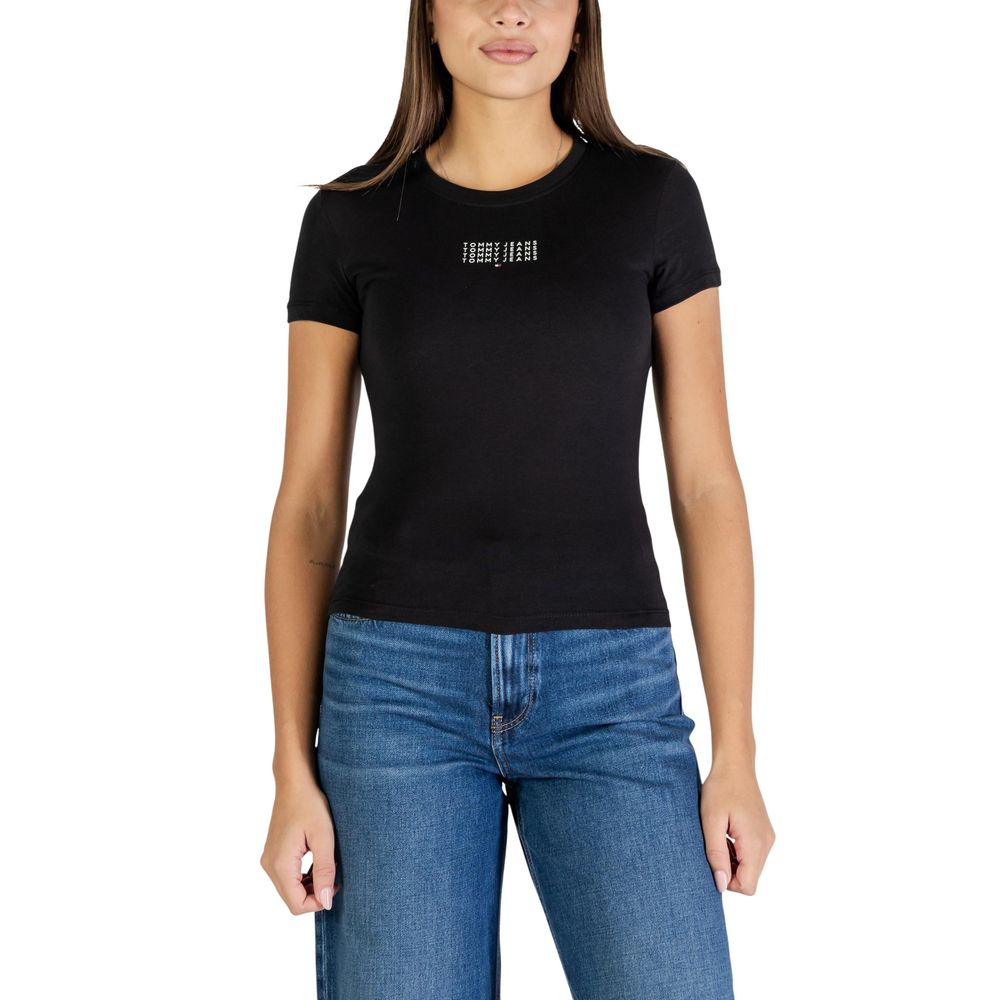 Tommy Hilfiger Jeans Black Recycled Cotton T-Shirt
