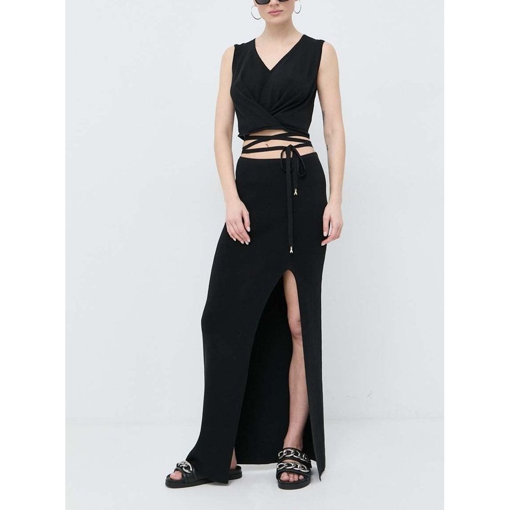 Patrizia Pepe Black Cotton Casual Dress